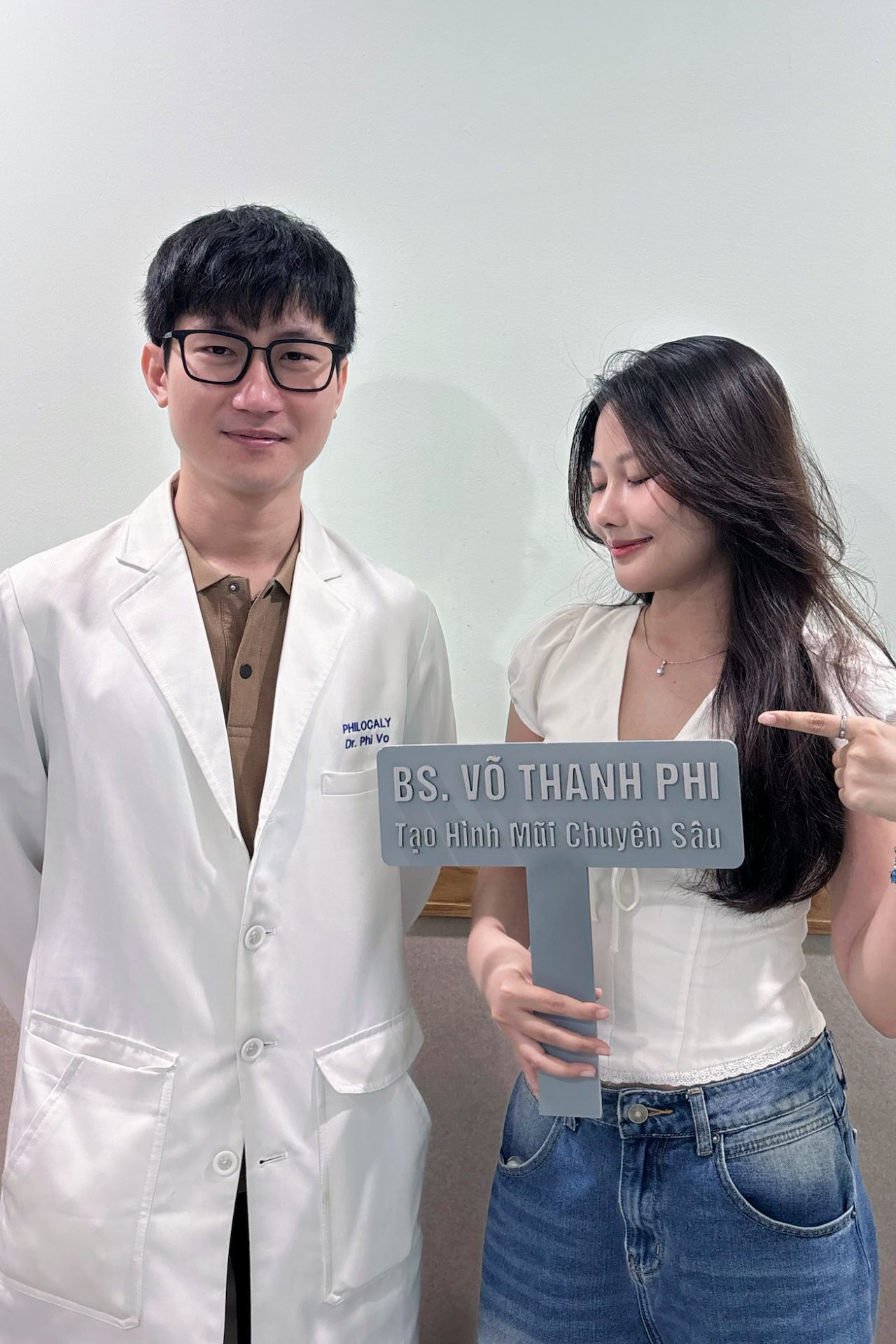 Mũi cấu trúc sụn sườn sau 01 tháng tại Thạc sĩ Bác sĩ Võ Thanh Phi.