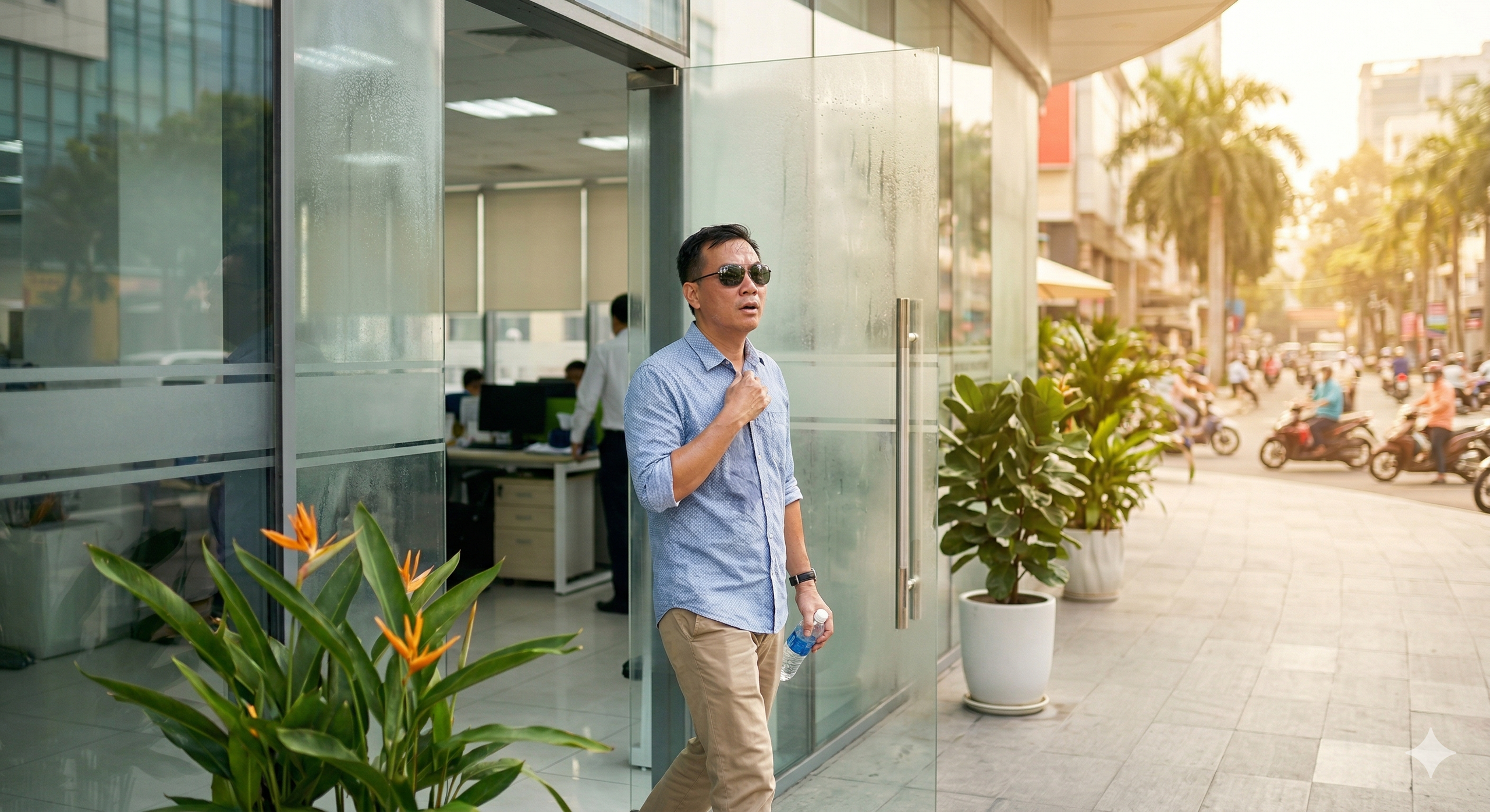 Nắng nóng: Lưu ý khi ra vào liên tục giữa phòng máy lạnh và ngoài trời - Ảnh 1.